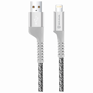 Cabo Kevlar BRAVA® 18W USB-A para Lightning – Ultra Resistente e Rápido