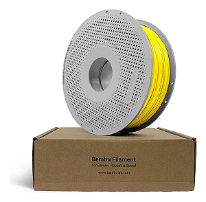Filamento Pla Bambulab 1kg 1,75mm C/ Carretel Cores Cor Amarelo