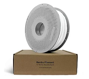 Filamento Pla Bambulab 1kg 1,75mm C/ Carretel Cores Cor Branco