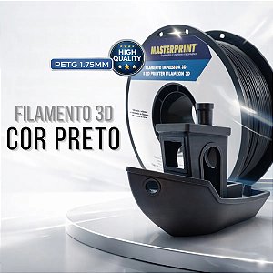 Filamento PETG MasterPrint 1Kg 1.75mm - Alta Resistência, Flexibilidade, perfeito para impressora 3D