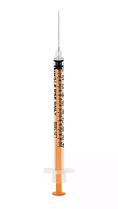 Seringa 1ml C Agulha Fixa 25g 0,5mm X 25mm 100 Unidades - Sol-Millennium