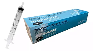 Seringa 3mL Luer Slip Sem Agulha - Procare