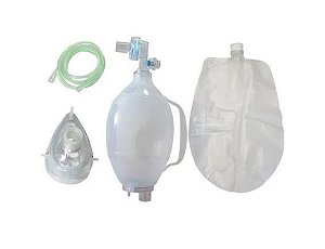 Ressuscitador; Reservatório Reutilizável 1000Ml; Pop-Off 40. Extensão De O2: 2,1M - Lumiar