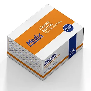 Lâmina de Bisturi de Aço Inoxidável - Caixa com 100 uni - Medix