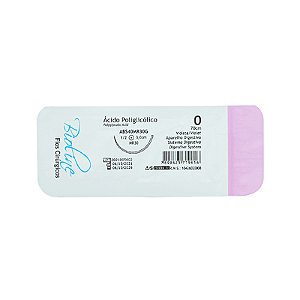 Fio Cirúrgico Poliglactina Trançado Incolor 3-0 AG 3/8 CIL 45cm  - Unidade - BIOLINE FIOS