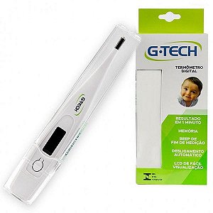 Termomêtro Clínico Digital Branco Mod TH1027 C/Selo - G-Tech