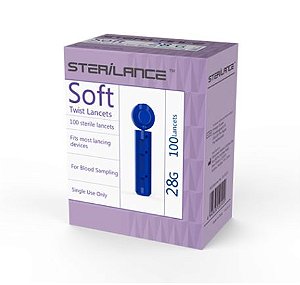 Lanceta P/ Lancetador 30G Soft - Sterilance