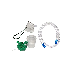 Kit Macronebulizador De Oxigenio Lumiar C/ Masc. Traqueal Adulto - Lumiar