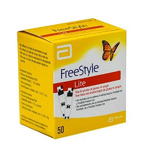 Tiras de Teste para Glicose Freestyle Lite 50 unidades - Abbott