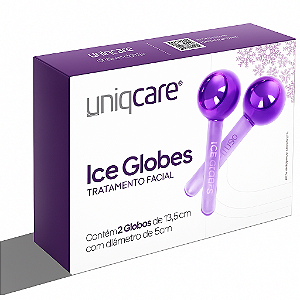 Ice Globes P/ Massagem E Tratamento Facial Anti-idade 2 Un. Cor Lilás - Uniqmed