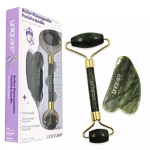 Roller Massageador Facial & Gua Sha - Uniqcare