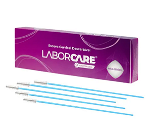 Escova Cervical Ginecologica Descartavel - 100 Und - Laborcare