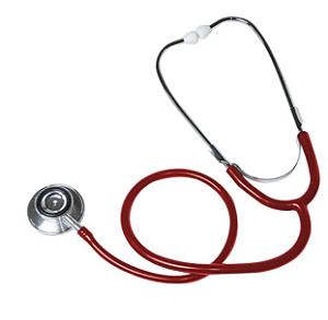 Estetoscópio HN Duplo – Vermelho - Solidor