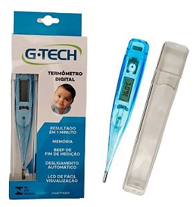 Termômetro Clínico Digital Febre Th150 Azul - G-tech