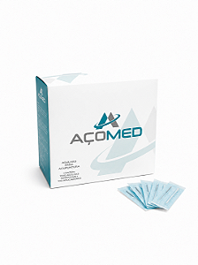 Kit 100 Agulhas Acupuntura 0,25x30mm Estéreis - Acomed (10 blisters com 10 agulhas cada)