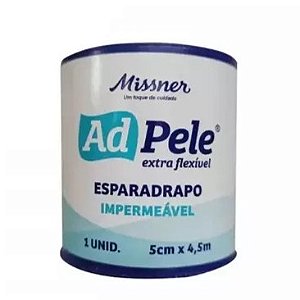Esparadrapo Impermeável Branco Ad Pele 5cm x 4,5m – Missner