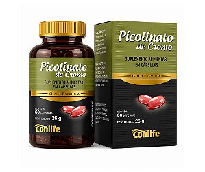 Picolinato de cromo 35mcg - 60caps - Conlife