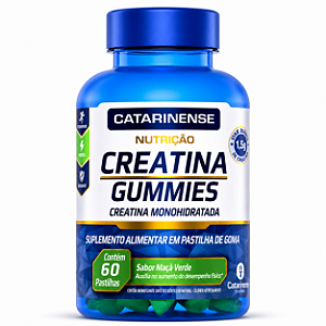 Creatina Gummies - Sabor: Maça Verde - 60 gomas - Catarinense