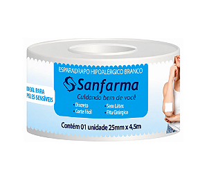 Esparadrapo Impermeavel Extraflexivel 2,5cm x 4,5m - Sanfarma