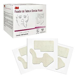 10 Adesivos Fixador de Tubos e Sonda Nasais 3M 1500NG Pequeno
