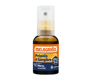 Melagriao Spray - Propolis e Gengibre - Sabor: Menta 30ml