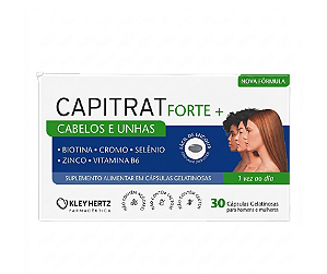 Capitrat Forte Mais Vitamina Cabelos e Unhas 30 Cápsulas Gelatinosas