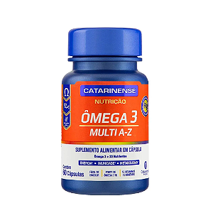 Omega 3 + Multi AZ - Energia/Imunidade/ Metabolismo - 60 caps - Catarinense