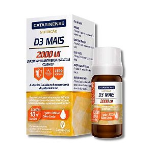 Vitamina D3 Mais 2000 UI Catarinense Nutrição