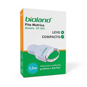 Fita Métrica Antropométrica Bioland GF-004 150 cm com Disco de IMC