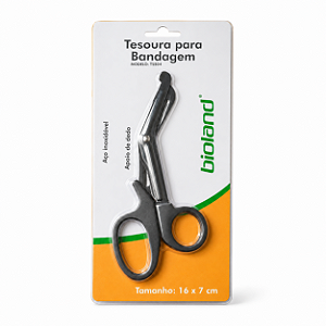 Tesoura para Bandagem Bioland – Antiaderente e Autoclavável - TS185