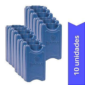 10 Unidades - Gelo Rígido 100g Gelotech – Placa Reutilizável