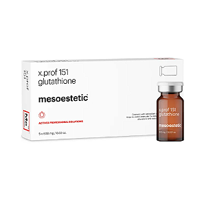 Glutationa X.prof 151 Mesoestetic 600mg - 5 Ampolas | antioxidante e iluminadora