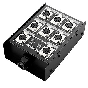 Painel Medusa 08 Vias XLR Com Conectores Wireconex