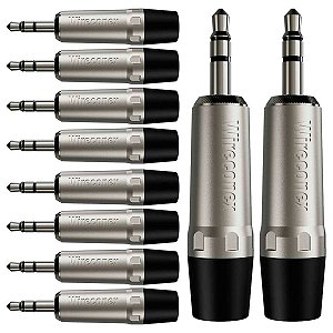 Kit 10 Conectores P2 Stereo 3,5mm Wc 1323 Trs Wireconex
