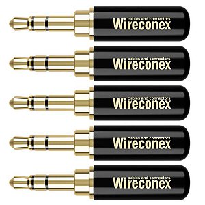 Kit 5 Conectores P2 Stereo Macho Wc 2313 Wireconex
