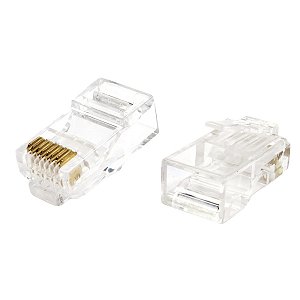 Kit com 100 Plugs Modulares RJ45 CAT6 Storm
