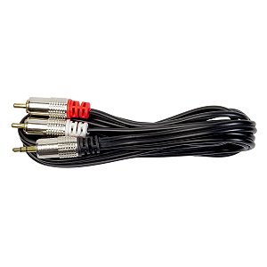 Cabo P2 Stereo 02 RCA Metal 1,8m Storm