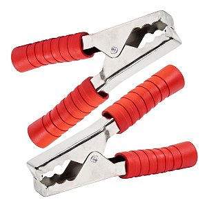 Kit com 2 Garras Jacaré 13,5cm 300A Vermelha Storm