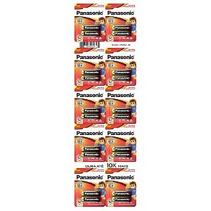 Pilha Alcalina AA Pequena Ct-20 Lr6-2bt480 Panasonic