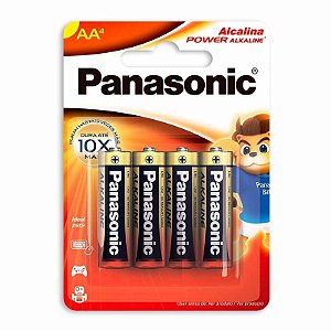 Pilha Alcalina AA Pequena Sm-4 Lr6xab/4b192 Panasonic
