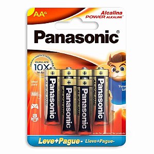 Pilha Alcalina AA Pequena Sm-6 Lr6xab/l6p5192 Panasonic