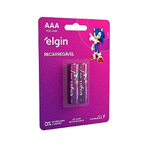 Pilha Recarregável AAA Palito 900mah Elgin
