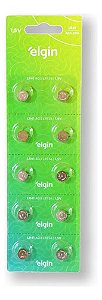 Kit com 10 Baterias Alcalinas Lr41 Elgin