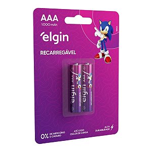 AAA Palito 1000 Mah Pilha Recarreg. Blist2 Elgin