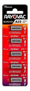 Kit com 5 Baterias Elet Multiblister V23GA Rayovac