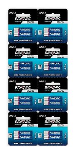 Kit com 16 Pilhas Alcalinas Multiblister AAA Palito Rayovac