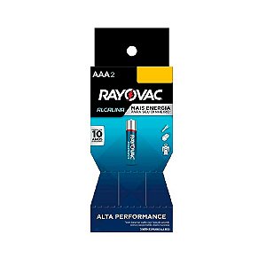 Kit com 32 Pilhas Alcalinas em Tubo AAA Palito Rayovac