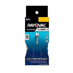 Kit com 32 Pilhas Alcalinas em Tubo AA Pequena Rayovac