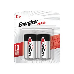 Kit com 2 Pilhas Alcalinas Max C Média Energizer