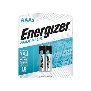 Kit com 2 Pilhas Alcalinas M.Plus AAA Palito Energizer